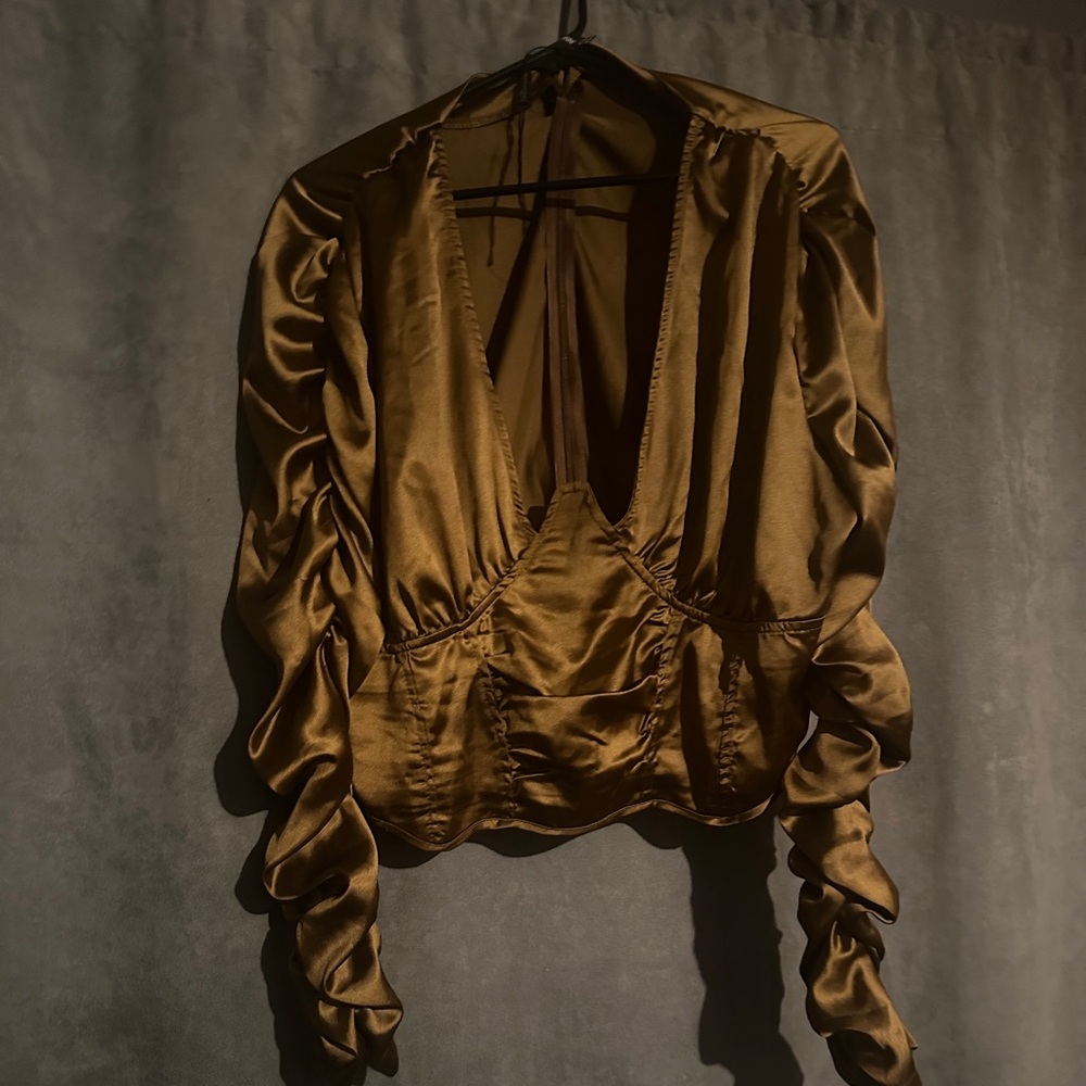 PLT BROWN BLOUSE